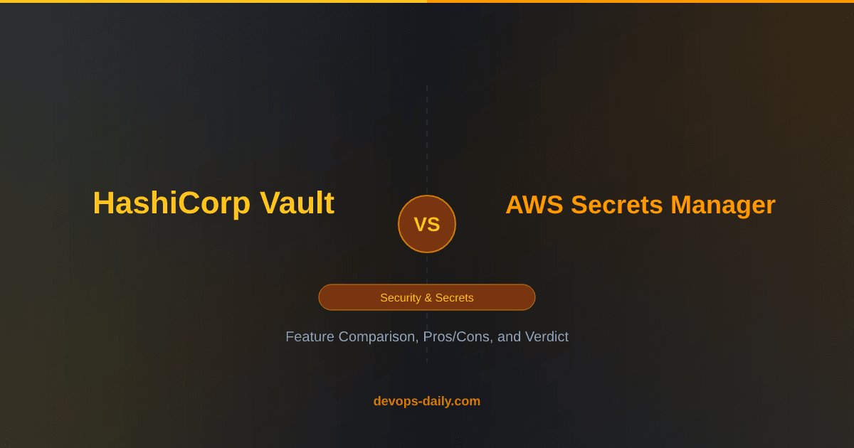 HashiCorp Vault vs AWS Secrets Manager